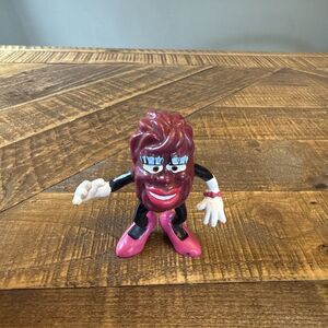 Vintage 1988 California Raisin Lady PVC Figure Pink High Heels Calrab Toy
